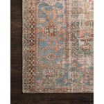 Perfect for families with kids and pets and very easy to clean and maintain. Comes in area, cute kitchen and hallway runner sizes. The rug warms up any room with tones of red, blue, and ivory. The Loren Terracotta / Sky rug from Loloi captures the spirit of a one-of-a-kind vintage and antique area rug.