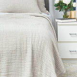 Build your bed on a versatile foundation of sumptuous hand-loomed cotton. From there, you will find endless possibilities. Crafted of 100% cotton, the Lida Natural Coverlet is a reversible matelasse. Amethyst Home provides interior design services, furniture, rugs, and lighting in the Calabasas metro area.