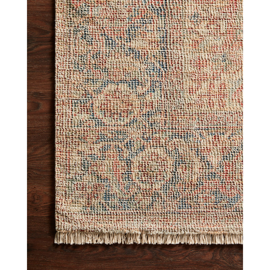 Hand-woven by skilled artisans, the Priya Brick / Navy Area Rug from Loloi offers beautiful tonal designs accentuated by a carefully curated color palette in red, orange, ivory, blue, and light blue. Delicate yet strong, Priya is blended with wool, and cotton, and more for an instant classic made for today's home.