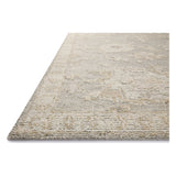 Featuring Adelaide Grey / Mist Hand-Knotted Rug by Loloi at Amethyst Home. The Adelaide Collection is a cool-toned area rug with asymmetrical motifs that float across the soft wool surface. Restrained in color and dynamic in texture, Adelaideâ€™s variable pile height adds subtle dimension as the light changes throughout the day. Hand-knotted by artisans in Ind. Amethyst Home provides interior design, new home construction design consulting, vintage area rugs, and lighting in the Austin metro area.