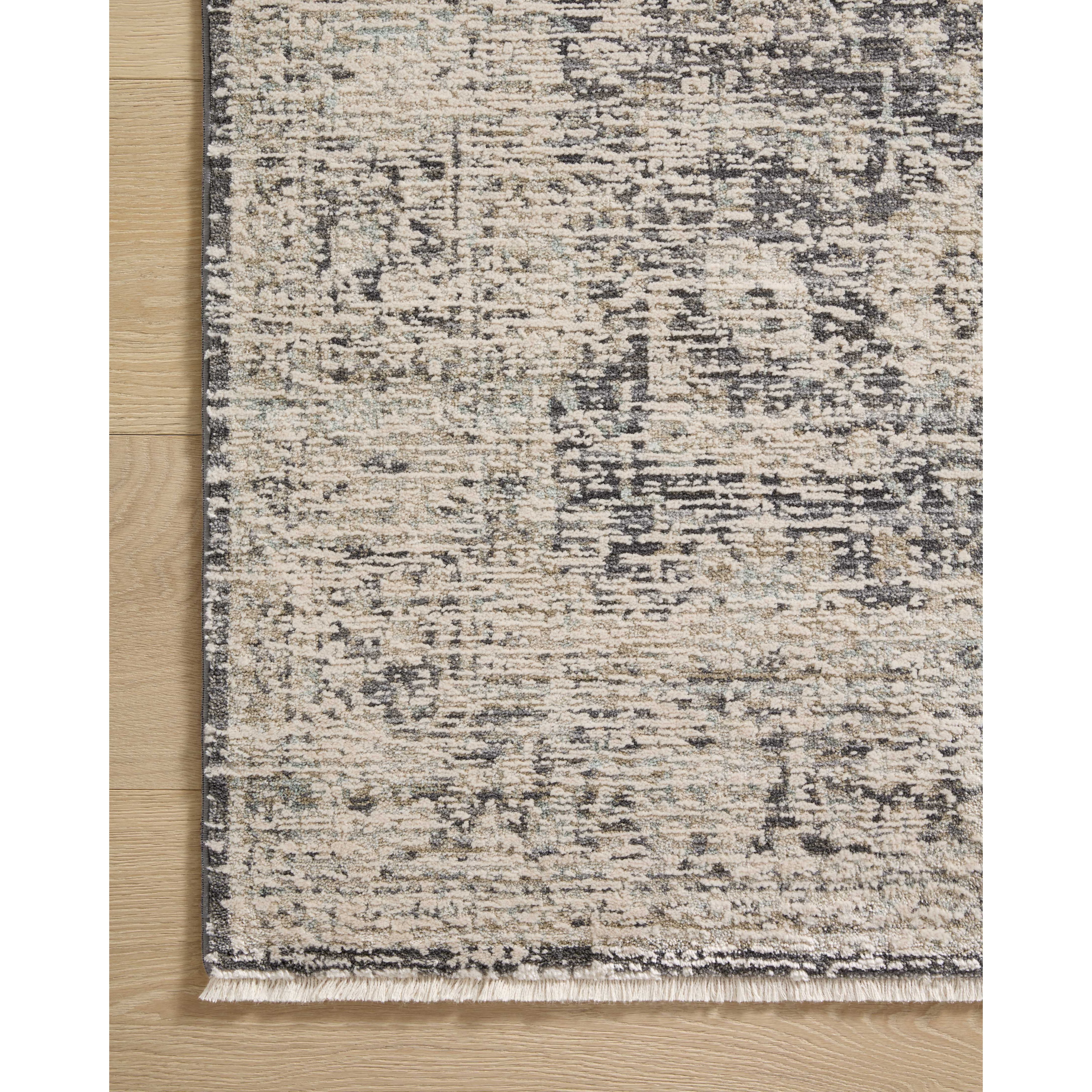 Amber Lewis x Loloi Alie Charcoal / Beige Rug have an elevated antique look and plush, modern feel. The rug’s underlying traditional motif is overlaid with a slightly higher pile that creates a softening effect like early morning fog. Amethyst Home provides interior design services, furniture, rugs, and lighting in the Austin metro area.