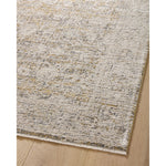 Featuring Amber Lewis x Loloi Alie Gold / Beige Rug by Loloi at Amethyst Home. Amber Lewis x Loloi Alie Gold / Beige Rug have an elevated antique look and plush, modern feel. The rug’s underlying traditional motif is overlaid with a slightly higher pile that creates a softening effect like early morning fog. The Alie Collection for Amber Lewis × Loloi is power-loomed in Turkey with durabi. Amethyst Home provides interior design services, furniture, rugs, and lighting in the Kansas City metro area.