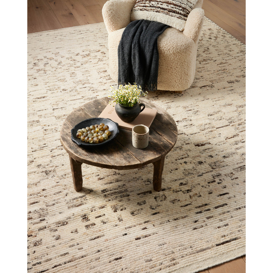 Amber Lewis x Loloi Briyana Natural / Granite Rug combines the incredible ribbed texture of Moroccan rugs with clean, contemporary design, thanks to Lewis’s careful eye for details.  Amethyst Home provides interior design services, furniture, rugs, and lighting in the Dallas metro area.