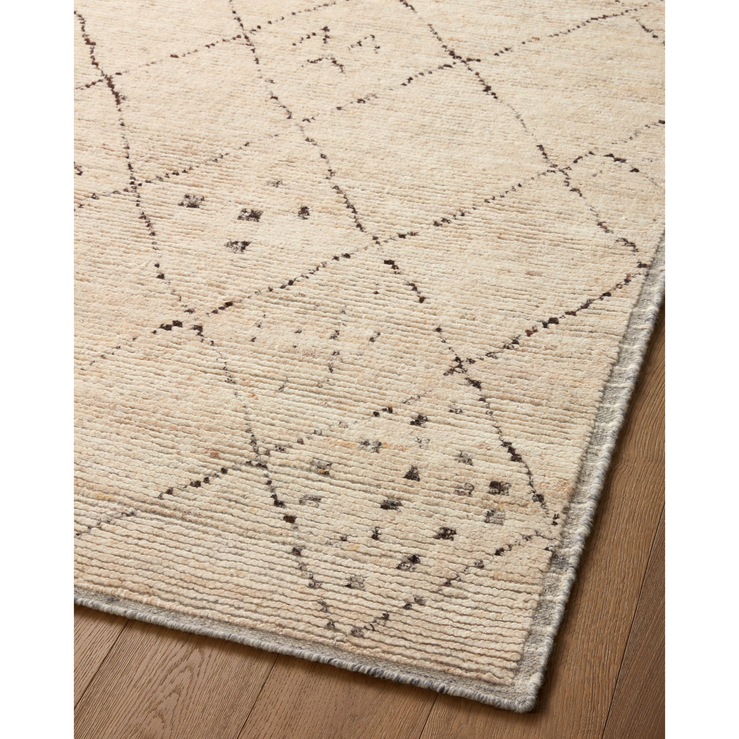 Amber Lewis x Loloi BRI03 Briyana Natural / Stone HandKnotted Rug