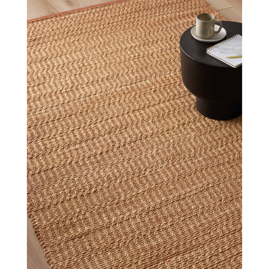 The Angela Rose x Loloi Colton Natural / Clay Rug is a new take on the staple jute rug, blended with cotton for added softness. In a range of linear designs in modern earth tones, Colton can add visual interest to a room or serve as a gently textured neutral. Amethyst Home provides interior design services, furniture, rugs, and lighting in the Miami metro area.