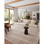 The Ember Collection by Angela Rose x Loloi is a modern flatweave area rug with a timeless plaid pattern that adds depth and coziness to any living room, bedroom, dining room, or hallway. Ember is power-loomed of 100% space-dyed polyester, a durable construction that creates a nuanced depth of color, available in a range of neutral palettes. Amethyst Home provides interior design, new home construction design consulting, vintage area rugs, and lighting in the Newport Beach metro area.