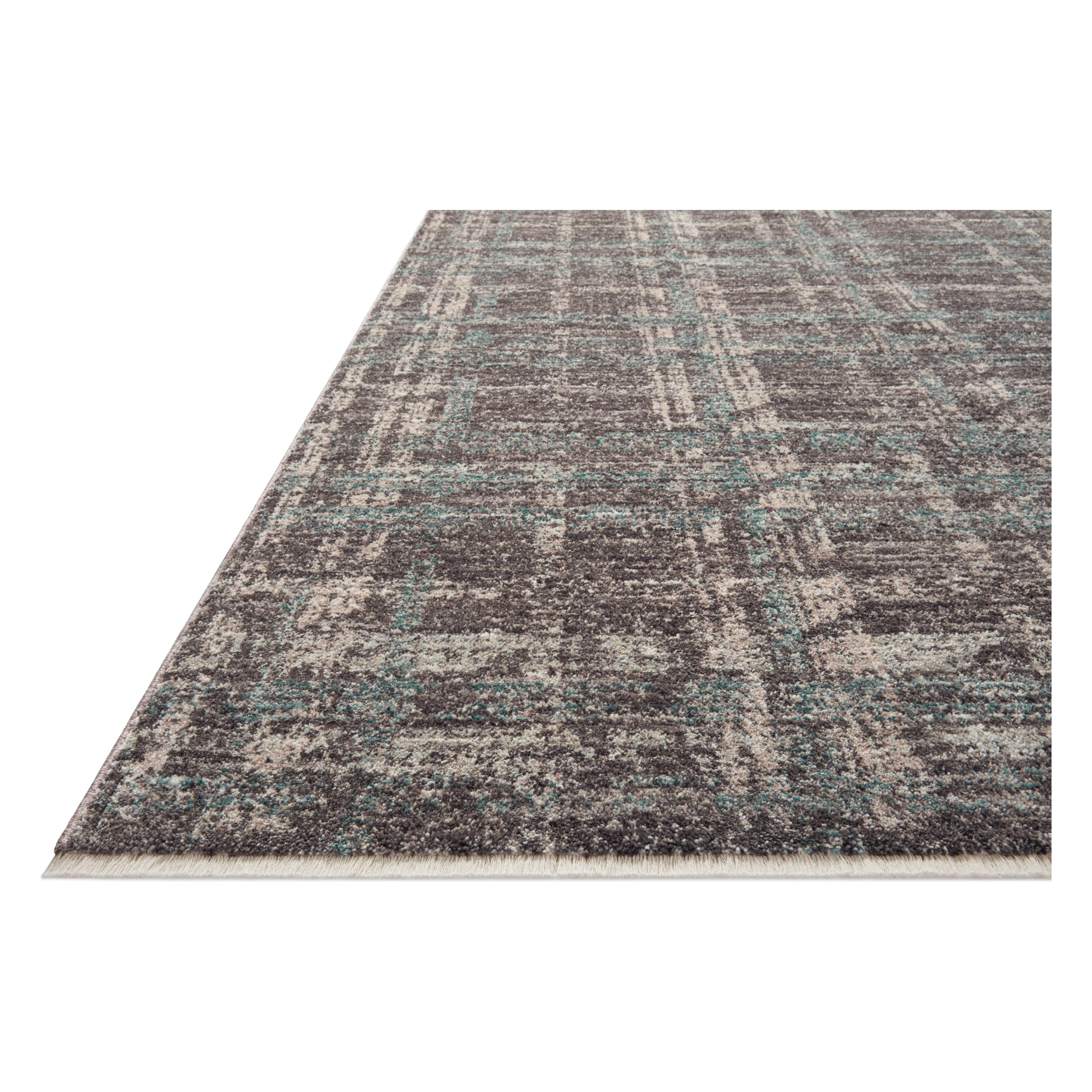 The Ember Collection by Angela Rose x Loloi is a modern flatweave area rug with a timeless plaid pattern that adds depth and coziness to any living room, bedroom, dining room, or hallway. Ember is power-loomed of 100% space-dyed polyester, a durable construction that creates a nuanced depth of color, available in a range of neutral palettes. Amethyst Home provides interior design, new home construction design consulting, vintage area rugs, and lighting in the Kansas City metro area.