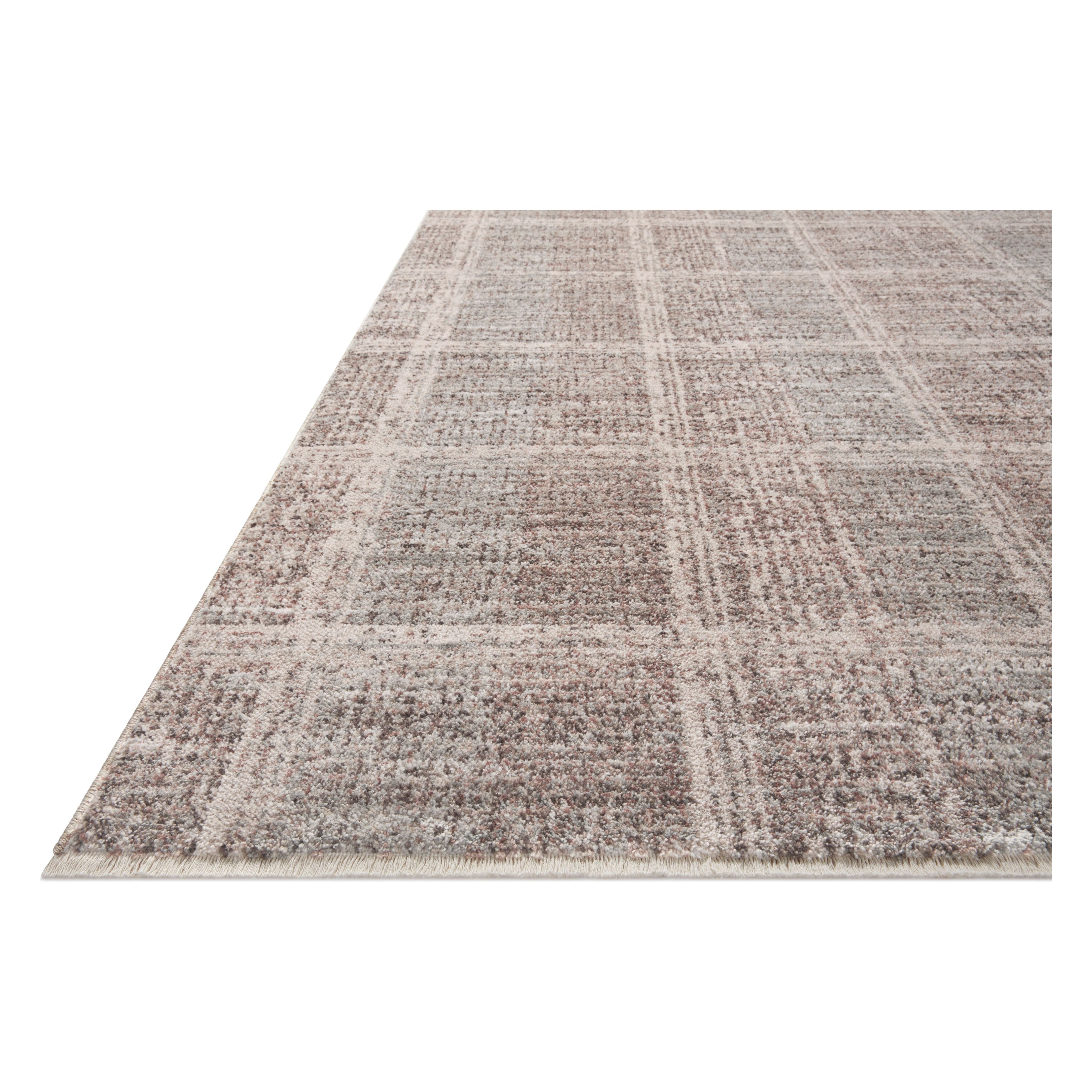 The Ember Collection by Angela Rose x Loloi is a modern flatweave area rug with a timeless plaid pattern that adds depth and coziness to any living room, bedroom, dining room, or hallway. Ember is power-loomed of 100% space-dyed polyester, a durable construction that creates a nuanced depth of color, available in a range of neutral palettes. Amethyst Home provides interior design, new home construction design consulting, vintage area rugs, and lighting in the Newport Beach metro area.