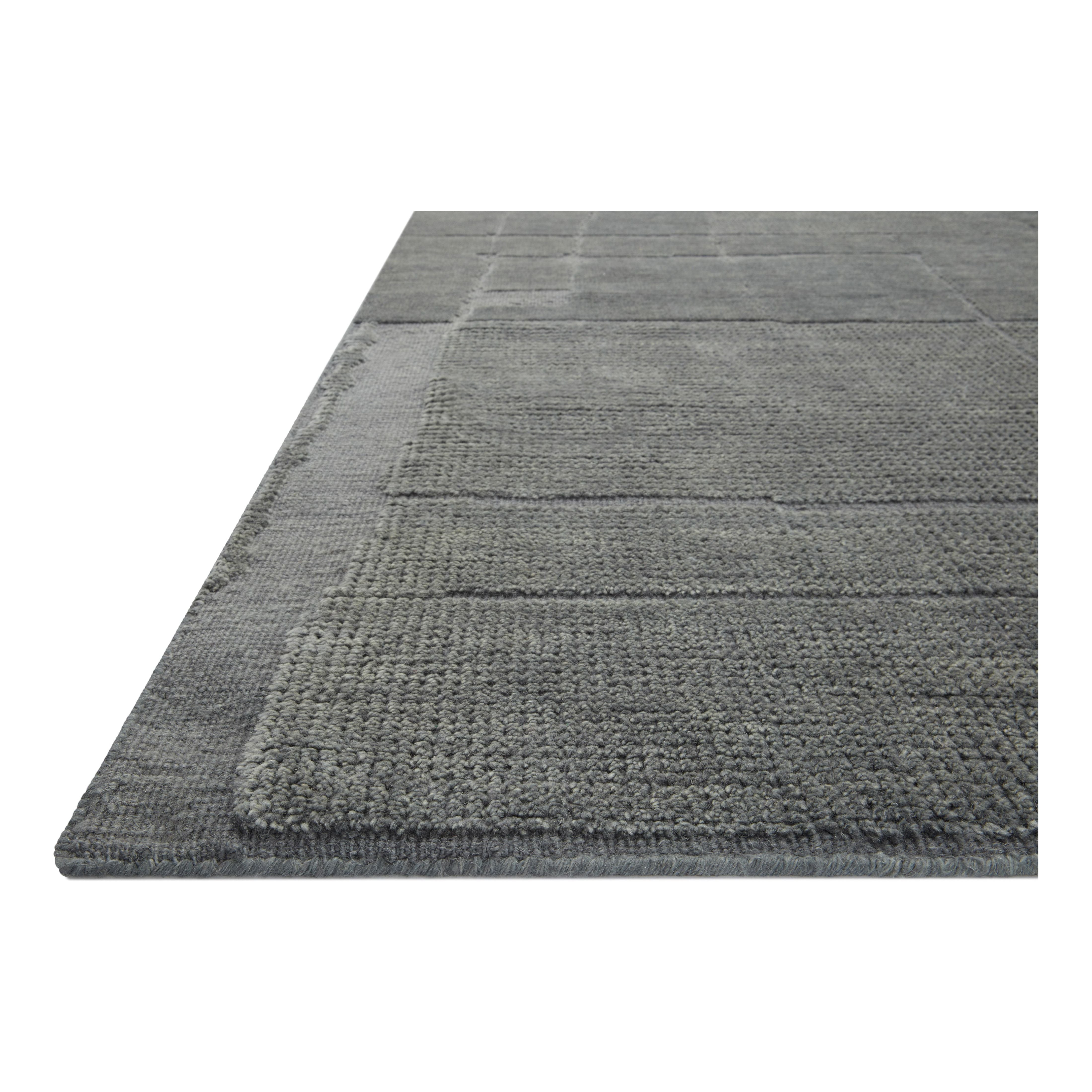 Featuring Carrier & Company x Loloi Walker Slate Hand-Knotted Rug by Loloi at Amethyst Home. Hand KnottedWool | Cotton | Other FibersWAL-01 SlatePile Height: 0.38"
Clean spills immediately by blotting with a clean, white sponge or cloth. Professional cleaning recommended. Appropriate rug pad is highly recommended on all surfaces to prevent slipping, add cus. Amethyst Home provides interior design, new home construction design consulting, vintage area rugs, and lighting in the Charlotte metro area.