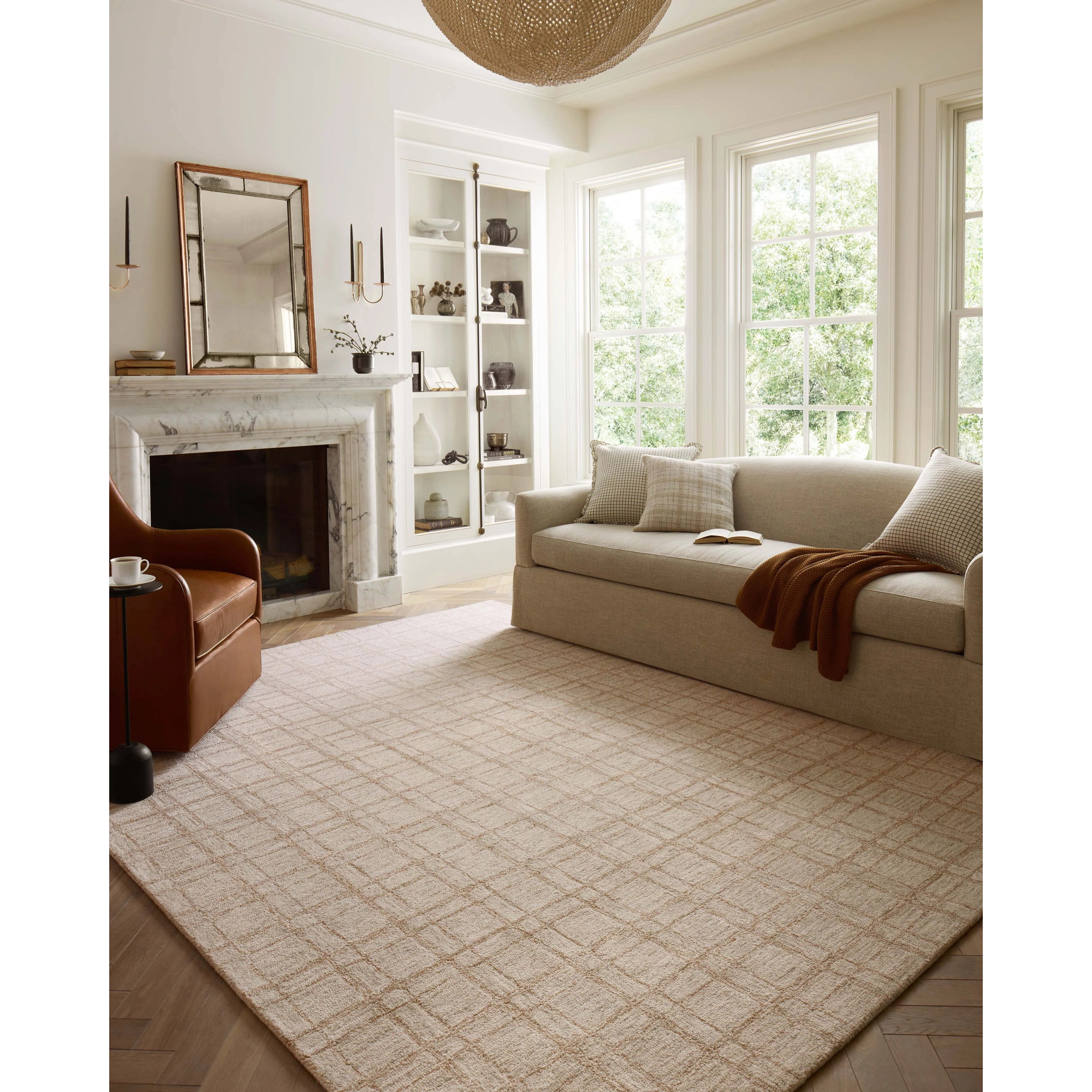 Chris Loves Julia x Loloi Polly Khaki / Sand POL-10 Rug | Amethyst