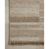 Featuring Dawn Natural DAW-03 Indoor/Outdoor Rug by Loloi at Amethyst Home. Made for sunny days ahead, the Dawn Collection is an indoor/outdoor rug that looks like a woven sisal rug but is power-loomed of 100% polypropylene, which makes it water- and mildew-resistant (so it's ready for rainy days ahead, too). Available in modern graphic patterns in tonal be. Amethyst Home provides interior design, new home construction design consulting, vintage area rugs, and lighting in the Nashville metro area.