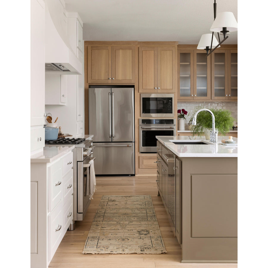 Dominic Dove / Denim Hand-Knotted Rug  (Lifestyle View)