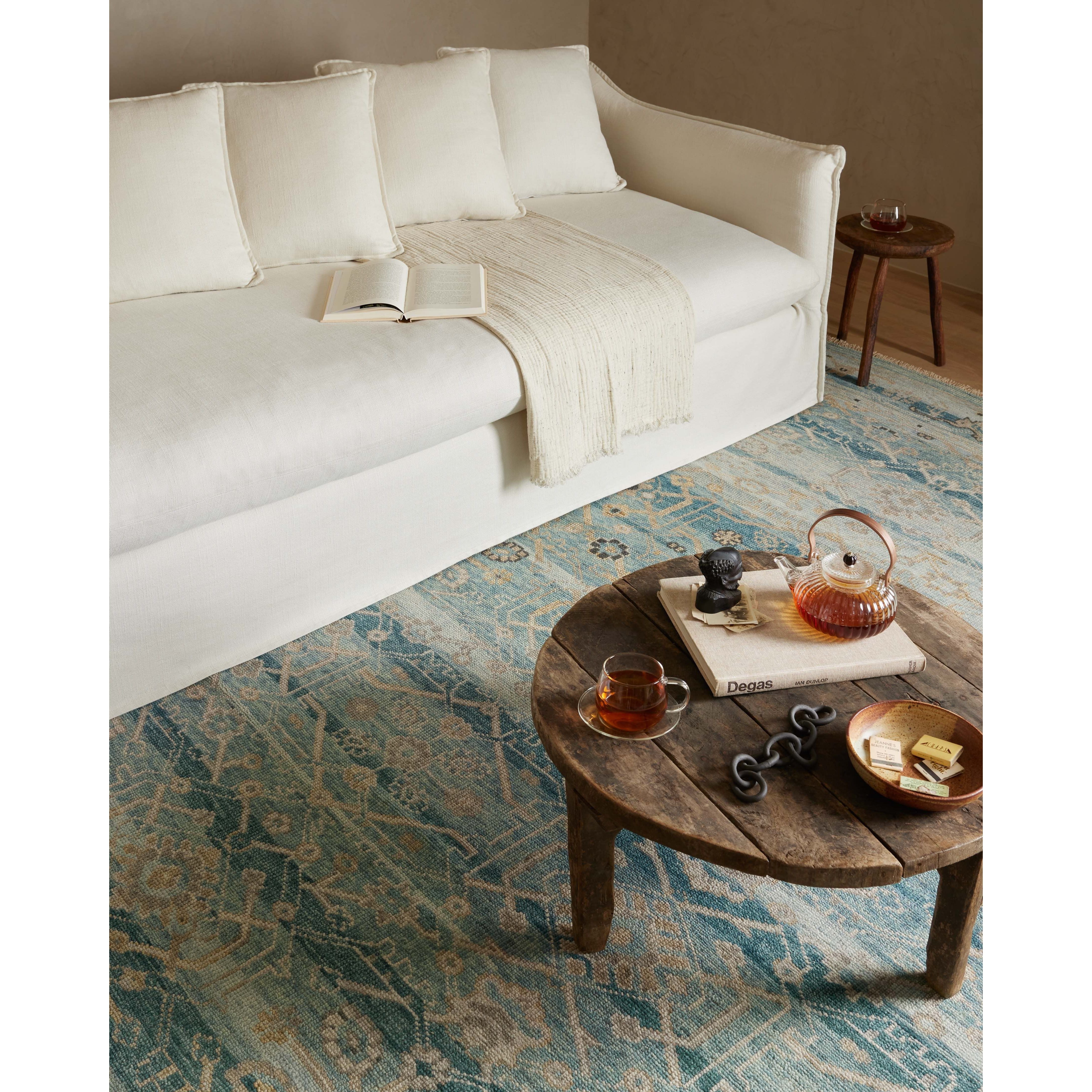 The hand-knotted Dominic Collection features loose, freeform motifs that give the rug a sense of depth and romance. Dominic’s shade-shifting palette is based on the horizontal lines of varying tones you’d encounter in antique Persian rugs. This GoodWeave certified collection is made of wool and cotton in India, ensuring our commitment to ethical production and the support of weavers’ communities.Amethyst Home provides interior design, new construction, custom furniture, and rugs for Portland metro area