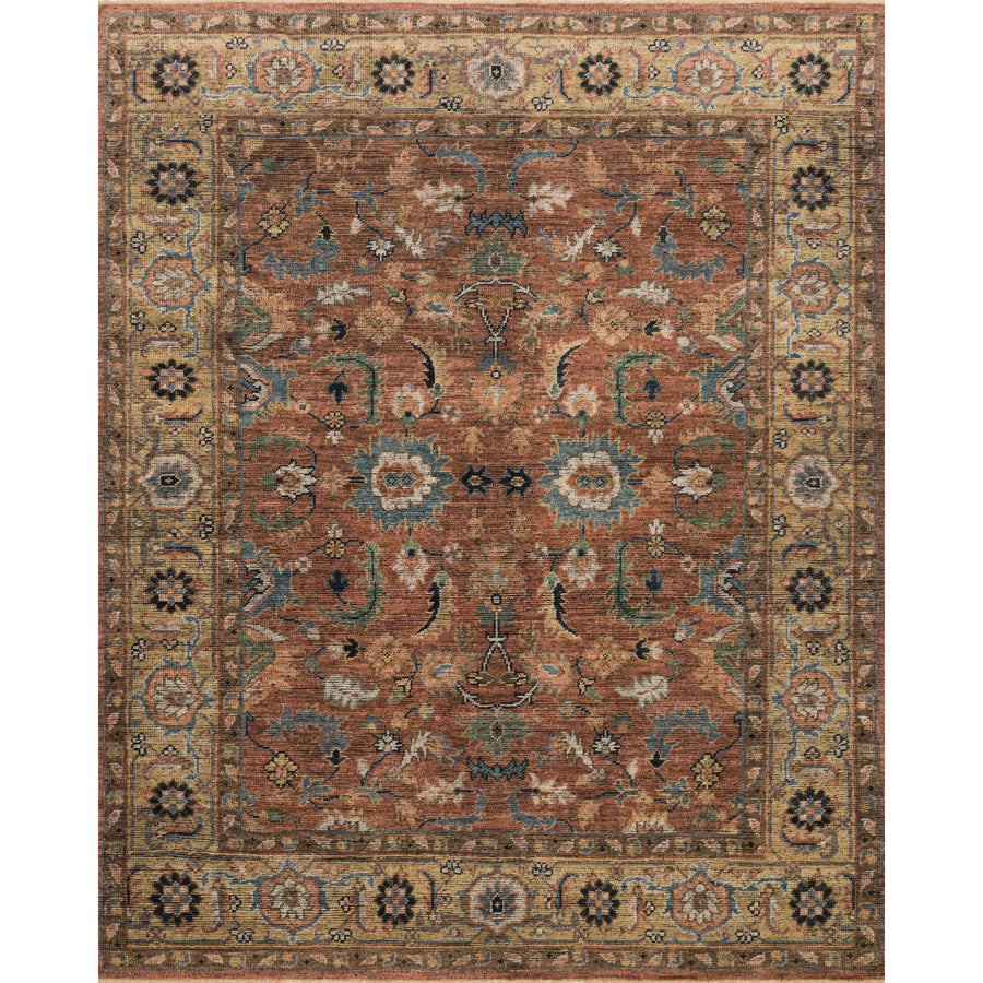 Heirloom Brick / Sand Hand-Knotted Rug