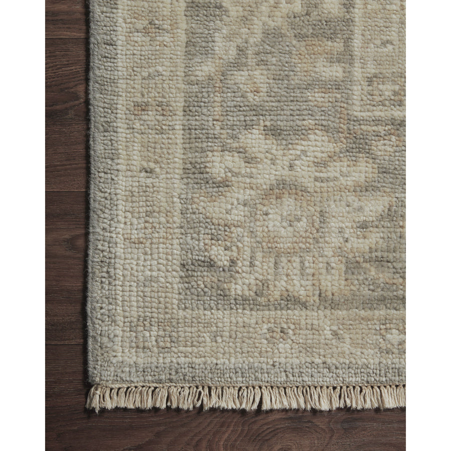 Helena Silver / Ivory Hand-Knotted Rug