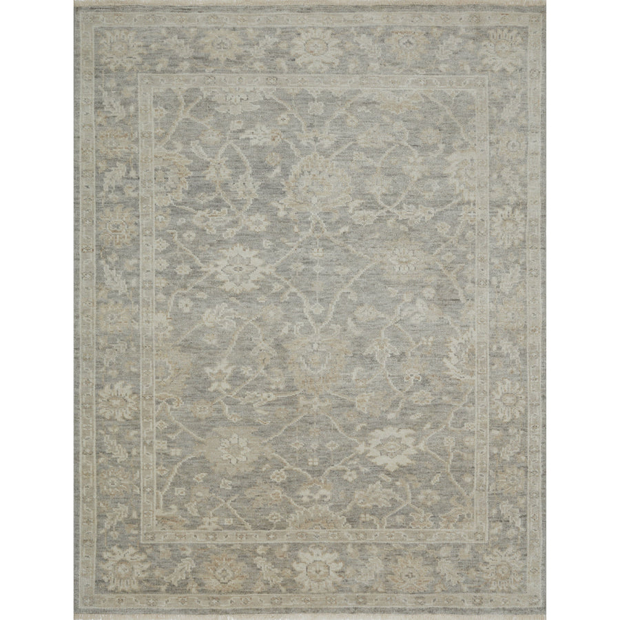 Helena Silver / Ivory Hand-Knotted Rug