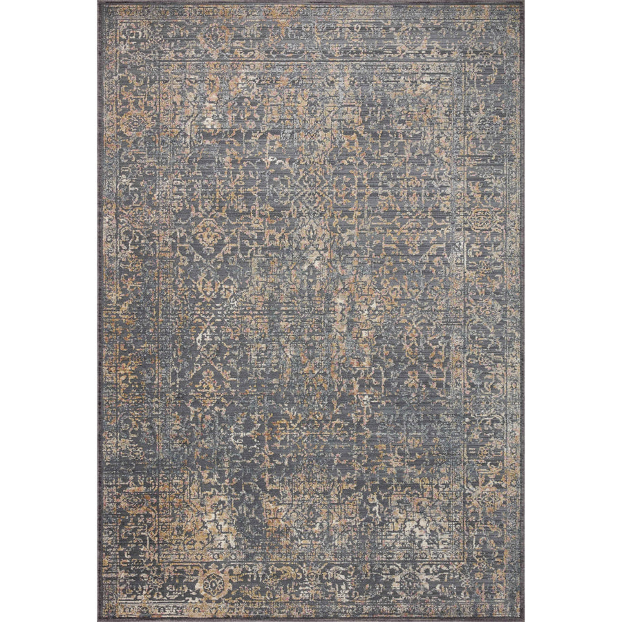 The Indra Collection is a carefully distressed power-loomed rug that has a stately and elegant presence. The area rug’s construction creates varying pile heights, which adds gentle texture and depth to the understated design. Made of durable polyester and polypropylene in Egypt.Amethyst Home provides interior design, new construction, custom furniture, and rugs for Dallas metro area