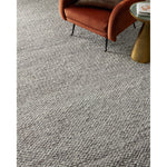 The Hendrick Grey Rug is a beautifully textured wool area rug with an elevated ease reminiscent of a cozy handmade sweater. The rug is very plush underfoot, making it equally welcome in bedrooms and living rooms. The hand-woven weave pattern adds dimension while the rug’s color palette is soft, neutral, and serene. Amethyst Home provides interior design, new construction, custom furniture, and area rugs in the Dallas metro area.