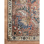 Durable, low pile, and soft underfoot, this rug is inspired by classic vintage and antique rugs. The Jules Chris Loves Julia Merlot / Multi rug from Loloi features a beautiful vintage pattern and patina. The rug is easy to clean and maintain and perfect for living rooms, dining rooms, hallways, and kitchens!