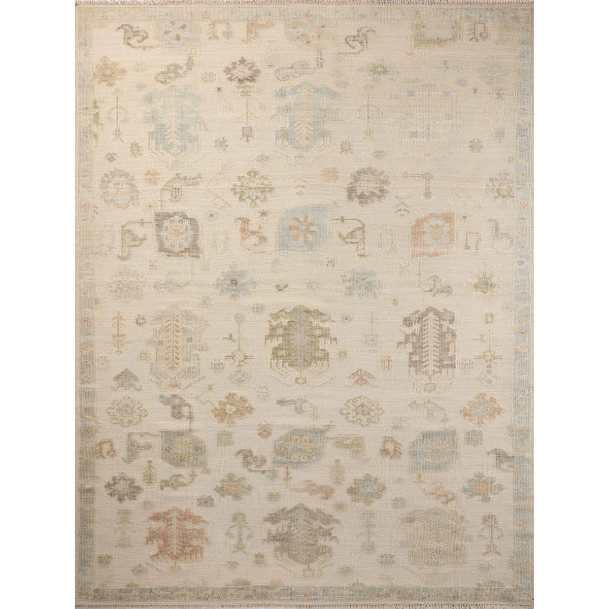 Marie Ivory / Multi Hand-Knotted Rug