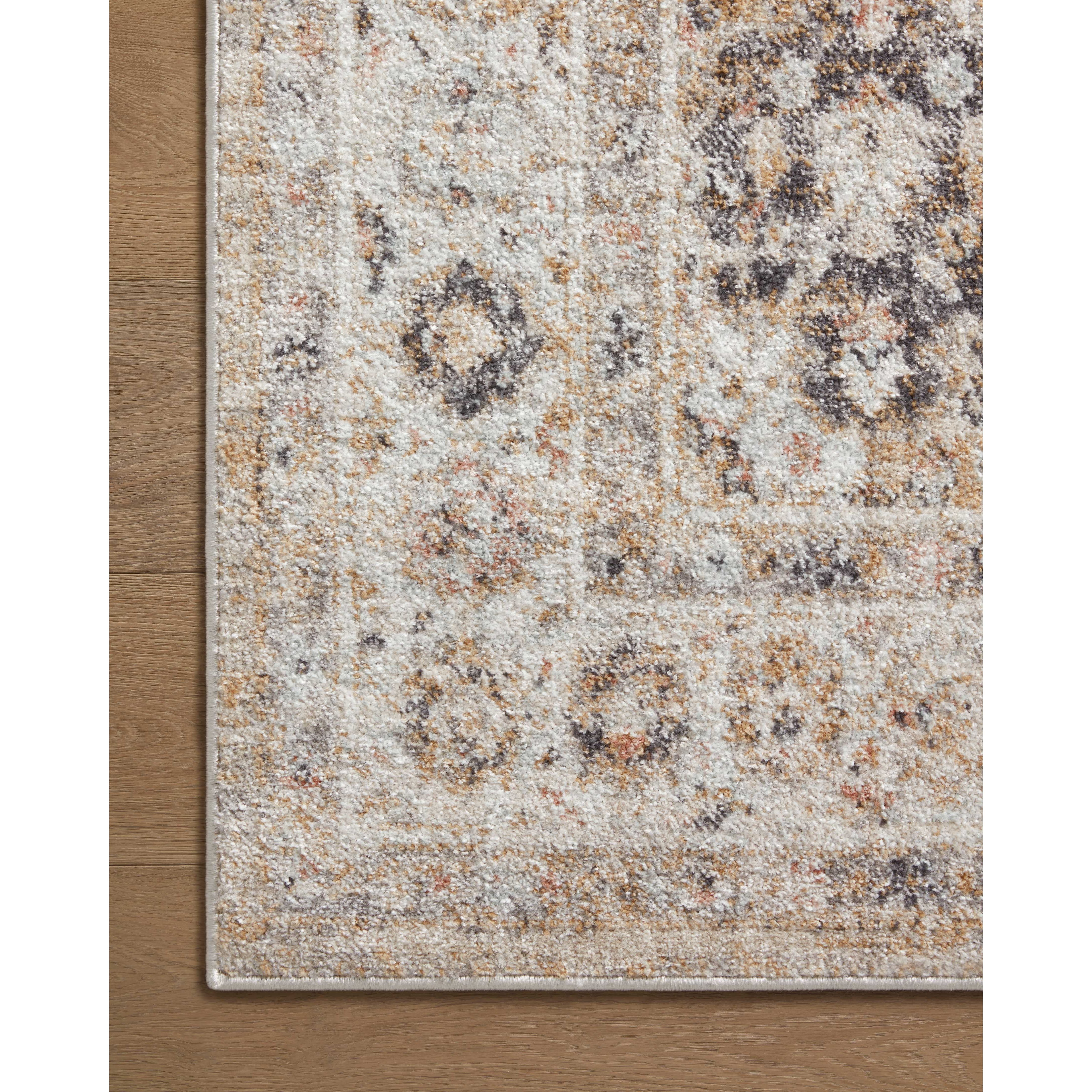 Inspired by antique Turkish Oushak carpets with large-scale motifs, the Monroe Beige / Multi Rug modernizes the traditional design in neutral palettes, many of which have black details that anchor the rug in the room. Monroe is power-loomed of 100% polypropylene for easy care and reliable durability. Amethyst Home provides interior design, new home construction design consulting, vintage area rugs, and lighting in the Salt Lake City metro area.