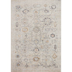Inspired by antique Turkish Oushak carpets with large-scale motifs, the Monroe Natural / Multi Rug modernizes the traditional design in neutral palettes, many of which have black details that anchor the rug in the room. Monroe is power-loomed of 100% polypropylene for easy care and reliable durability. Amethyst Home provides interior design, new home construction design consulting, vintage area rugs, and lighting in the Alpharetta metro area.