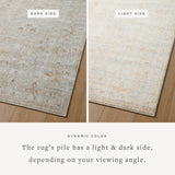 Inspired by antique Turkish Oushak carpets with large-scale motifs, the Monroe Sand / Sunrise Rug modernizes the traditional design in neutral palettes, many of which have black details that anchor the rug in the room. Monroe is power-loomed of 100% polypropylene for easy care and reliable durability. Amethyst Home provides interior design, new home construction design consulting, vintage area rugs, and lighting in the Los Angeles metro area.