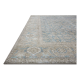 Power-loomed of 100% polyester, the Wynter Ocean / Silver WYN-10 area rug from Loloi showcases a one-of-a-kind vintage or antique area rug look at an affordable price. The rug is ideal for high traffic areas due to the rug's durability making it perfect for living rooms, dining rooms, kitchens, hallways, entryways. Amethyst Home provides interior design, new construction, custom furniture, and rugs for the Calabasas California metro area.