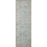 Power-loomed of 100% polyester, the Wynter Ocean / Silver WYN-10 area rug from Loloi showcases a one-of-a-kind vintage or antique area rug look at an affordable price. The rug is ideal for high traffic areas due to the rug's durability making it perfect for living rooms, dining rooms, kitchens, hallways, entryways. Amethyst Home provides interior design, new construction, custom furniture, and rugs for the Dallas, Houston, and Austin metro area.