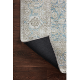 Power-loomed of 100% polyester, the Wynter Ocean / Silver WYN-10 area rug from Loloi showcases a one-of-a-kind vintage or antique area rug look at an affordable price. The rug is ideal for high traffic areas due to the rug's durability making it perfect for living rooms, dining rooms, kitchens, hallways, entryways. Amethyst Home provides interior design, new construction, custom furniture, and rugs for the Salt Lake City and Park Place, Utah metro area.