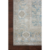 Power-loomed of 100% polyester, the Wynter Ocean / Silver WYN-10 area rug from Loloi showcases a one-of-a-kind vintage or antique area rug look at an affordable price. The rug is ideal for high traffic areas due to the rug's durability making it perfect for living rooms, dining rooms, kitchens, hallways, entryways. Amethyst Home provides interior design, new construction, custom furniture, and rugs for the Younkers and New York metro area.