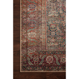 Power-loomed of 100% polyester, the Wynter Onyx / Multi WYN-09 area rug from Loloi showcases a one-of-a-kind vintage or antique area rug look at an affordable price. The rug is ideal for high traffic areas due to the rug's durability making it perfect for living rooms, dining rooms, kitchens, hallways, entryways. Amethyst Home provides interior design, new construction, custom furniture, and rugs for the Austin, Dallas, and Houston metro area.