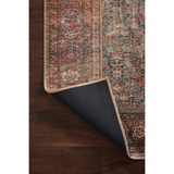 Power-loomed of 100% polyester, the Wynter Onyx / Multi WYN-09 area rug from Loloi showcases a one-of-a-kind vintage or antique area rug look at an affordable price. The rug is ideal for high traffic areas due to the rug's durability making it perfect for living rooms, dining rooms, kitchens, hallways, entryways. Amethyst Home provides interior design, new construction, custom furniture, and rugs for the Winter Garden, Winter Park, and Tampa metro area.