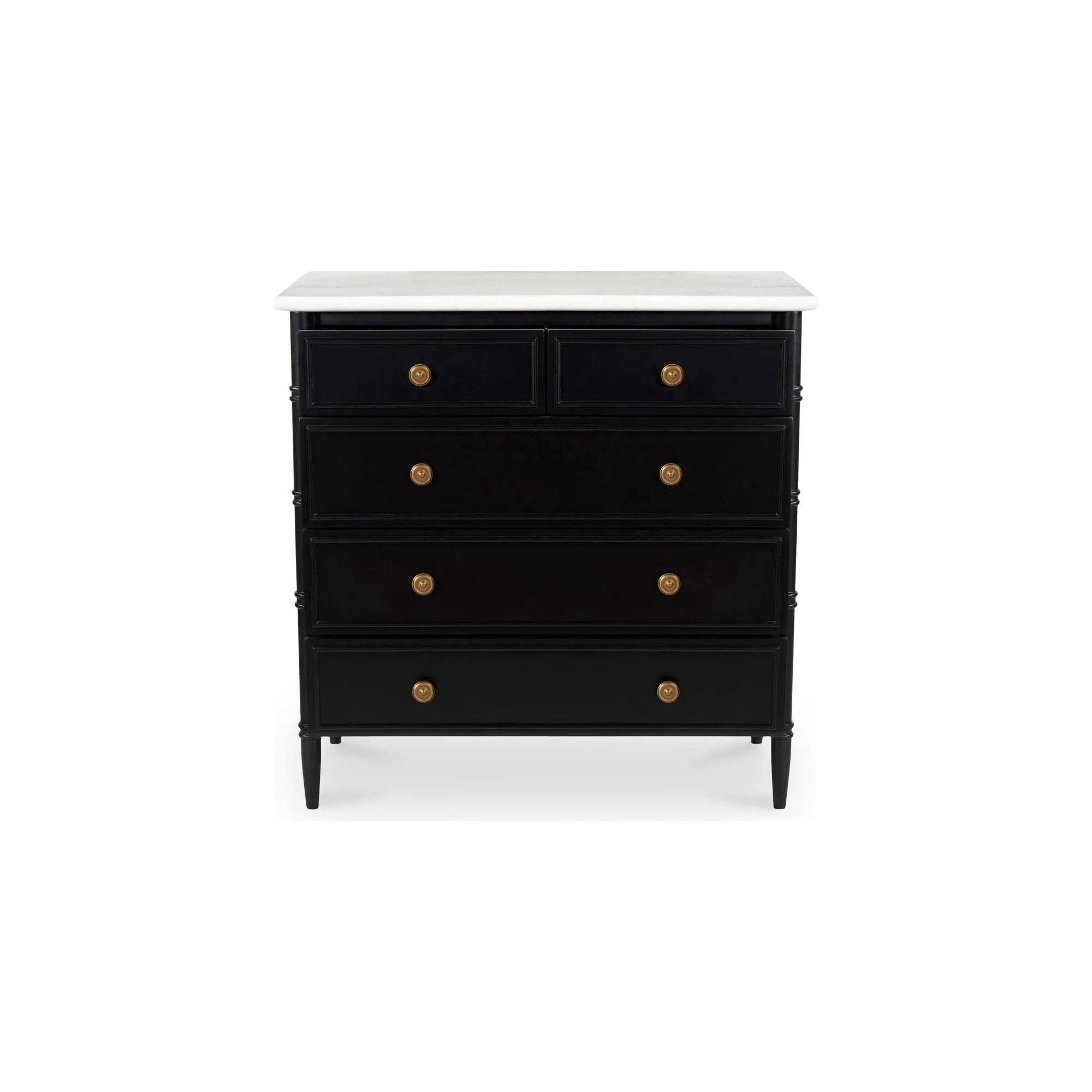 Inspired by the everyday grace of Provence style, the Eleanor 5-drawer chest showcases a classically graceful profile with distinctive turned details. Amethyst Home provides interior design, new home construction design consulting, vintage area rugs, and lighting in the Salt Lake City metro area.