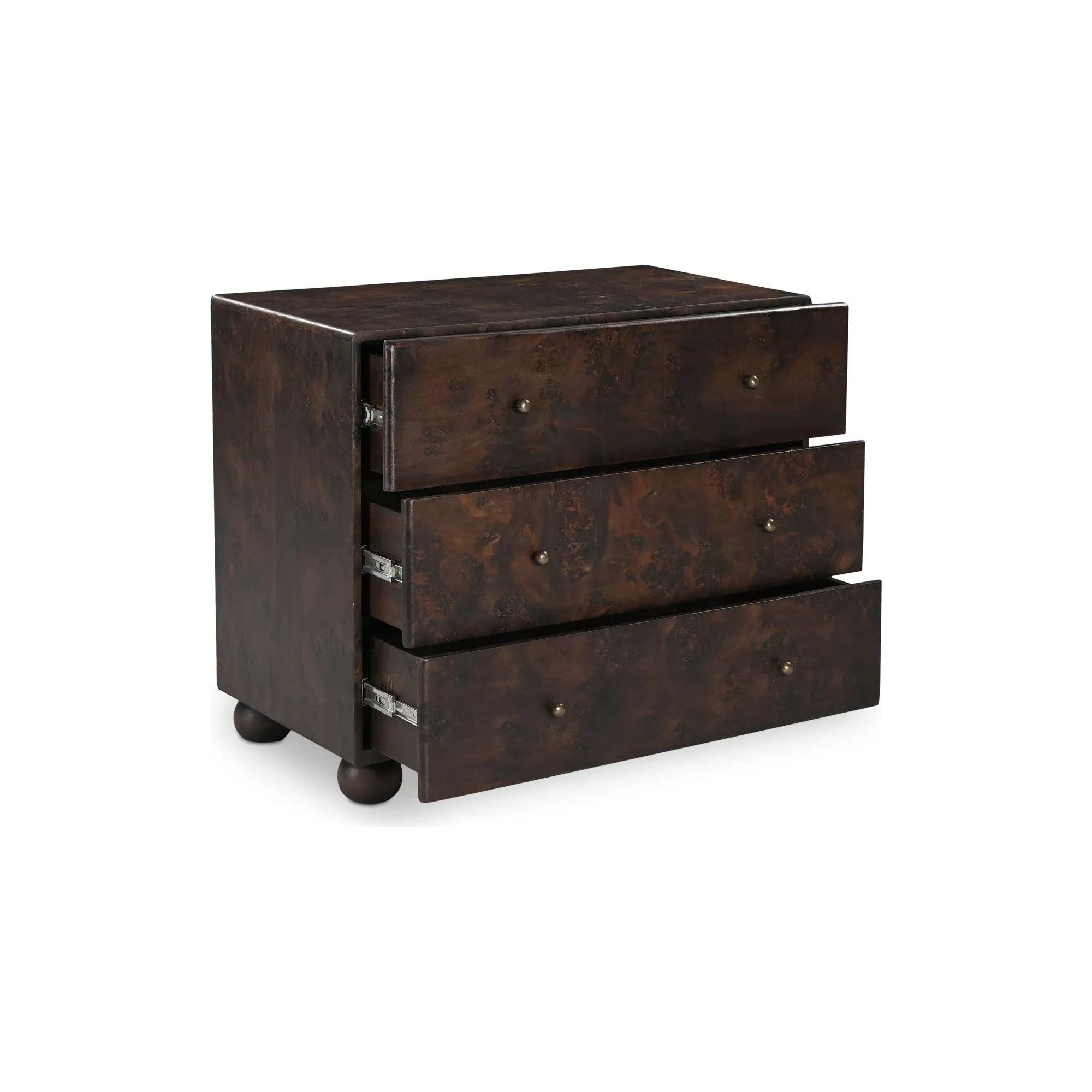 As if it tells a story woven through generations, the York 3-drawer nightstand was born from a profound respect for heritage. Amethyst Home provides interior design, new home construction design consulting, vintage area rugs, and lighting in the Omaha metro area.