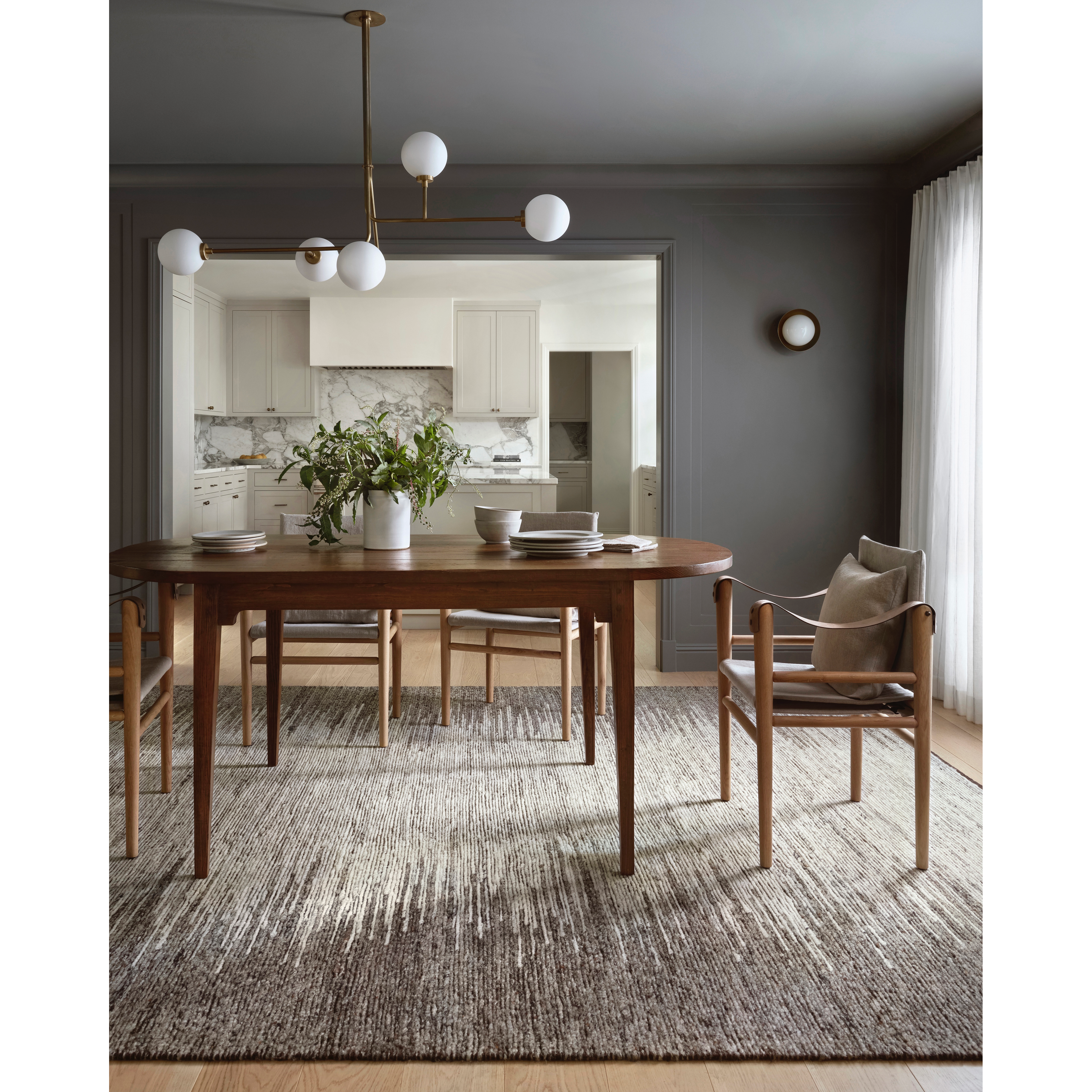 Featuring Mulholland Amber Lewis x Loloi Bark / Natural Hand-Knotted  Rug by Loloi at Amethyst Home. Taking note of Amber Lewis' signature laid-back California aesthetic, the Mulholland Bark / Natural rug is expertly hand-knotted of wool and cotton by skilled artisans in India. The collection offers a soft yet textured pile with a slight variation of tones that mak. Amethyst Home provides interior design, new construction, custom furniture, and rugs for the Dallas and Fort Worth, Texas metro area.