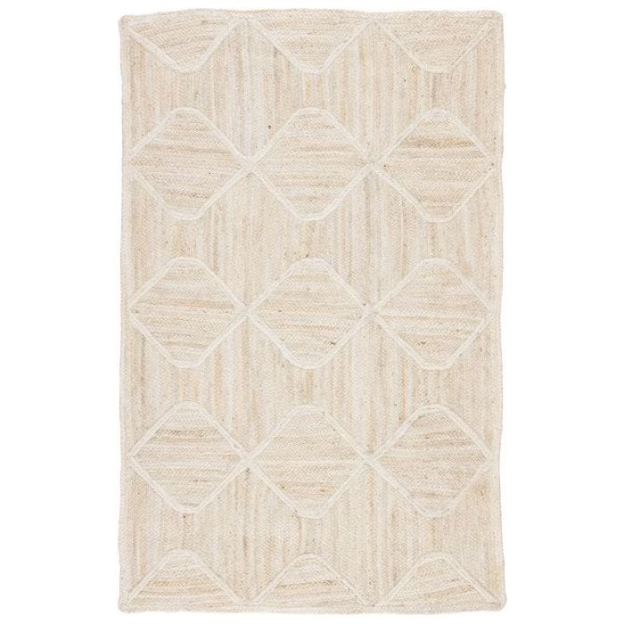 The Naturals Tobago collection delivers rich texture and organic allure to contemporary homes. The Sisal Bow NAT41  rug showcases a chic diamond trellis design, hand woven of jute. The mix of ivory and golden tones on this stunning rug lends a contemporary vibe to any living room, dining room, kitchen, or hallway!