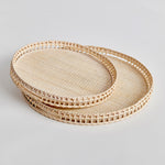 In a woven rattan with a fresh whitewash finish, these substantial, coastal-inspired trays are a welcomed accent in any setting. Perfect for coffee table or ottoman to create a base for a stunning vignette. Amethyst Home provides interior design, new construction, custom furniture, and area rugs in the Scottsdale metro area.