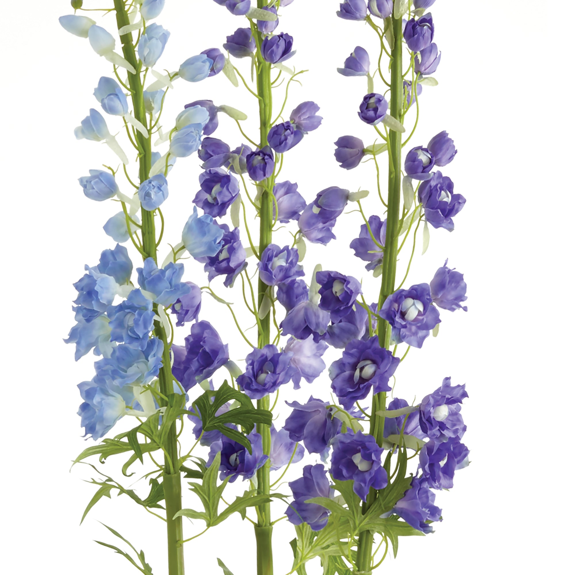 Florals are an essential design element. If done right, they can make all the difference. These potted Delphiniums add height and soothing pop of violet to any space. Amethyst Home provides interior design, new construction, custom furniture, and area rugs in the Houston metro area.