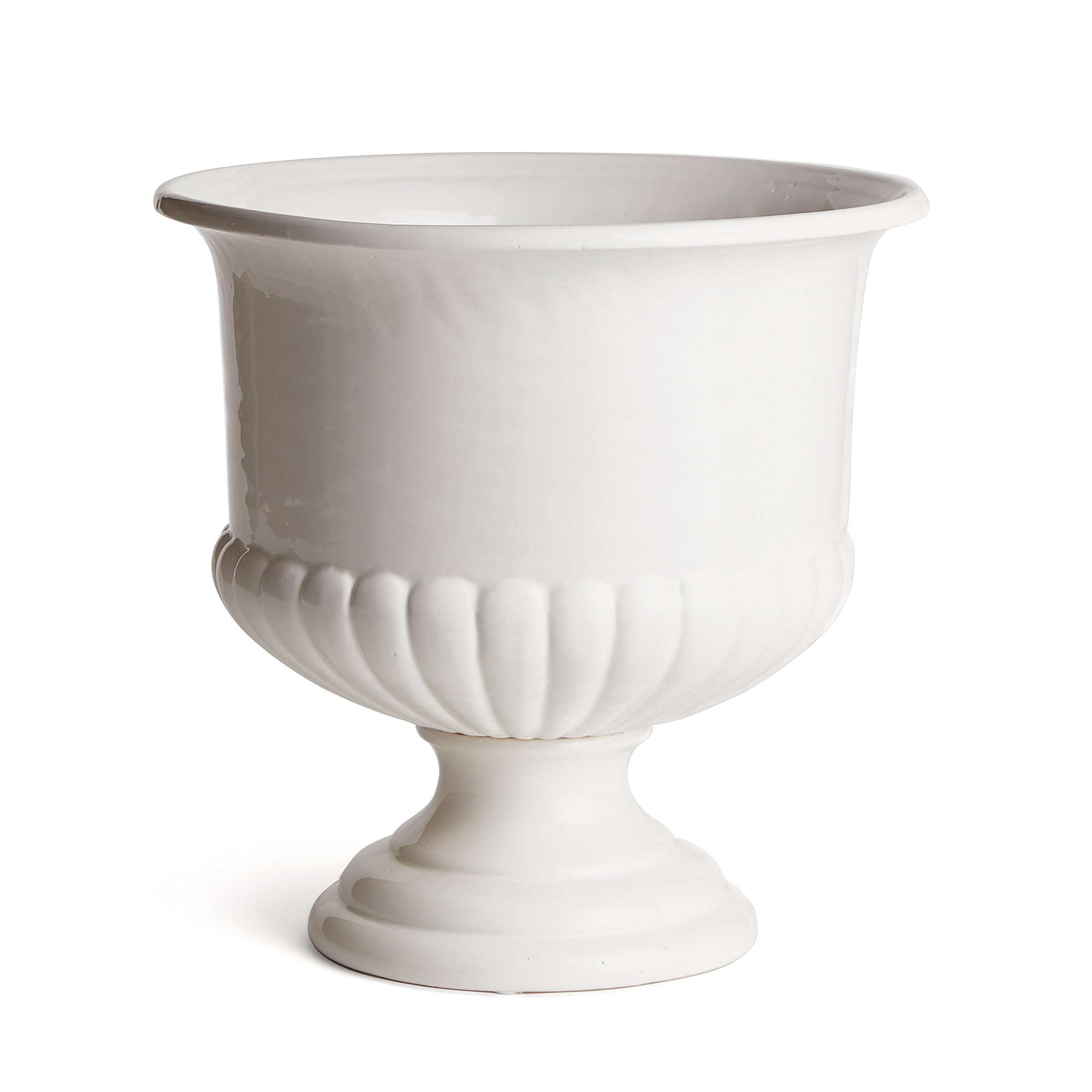 A real statement piece. The Mirabelle Pedestal Bowl is made in classic Italian style. A beautiful addition to any traditional to transitional space. Amethyst Home provides interior design, new construction, custom furniture, and area rugs in the San Diego metro area.