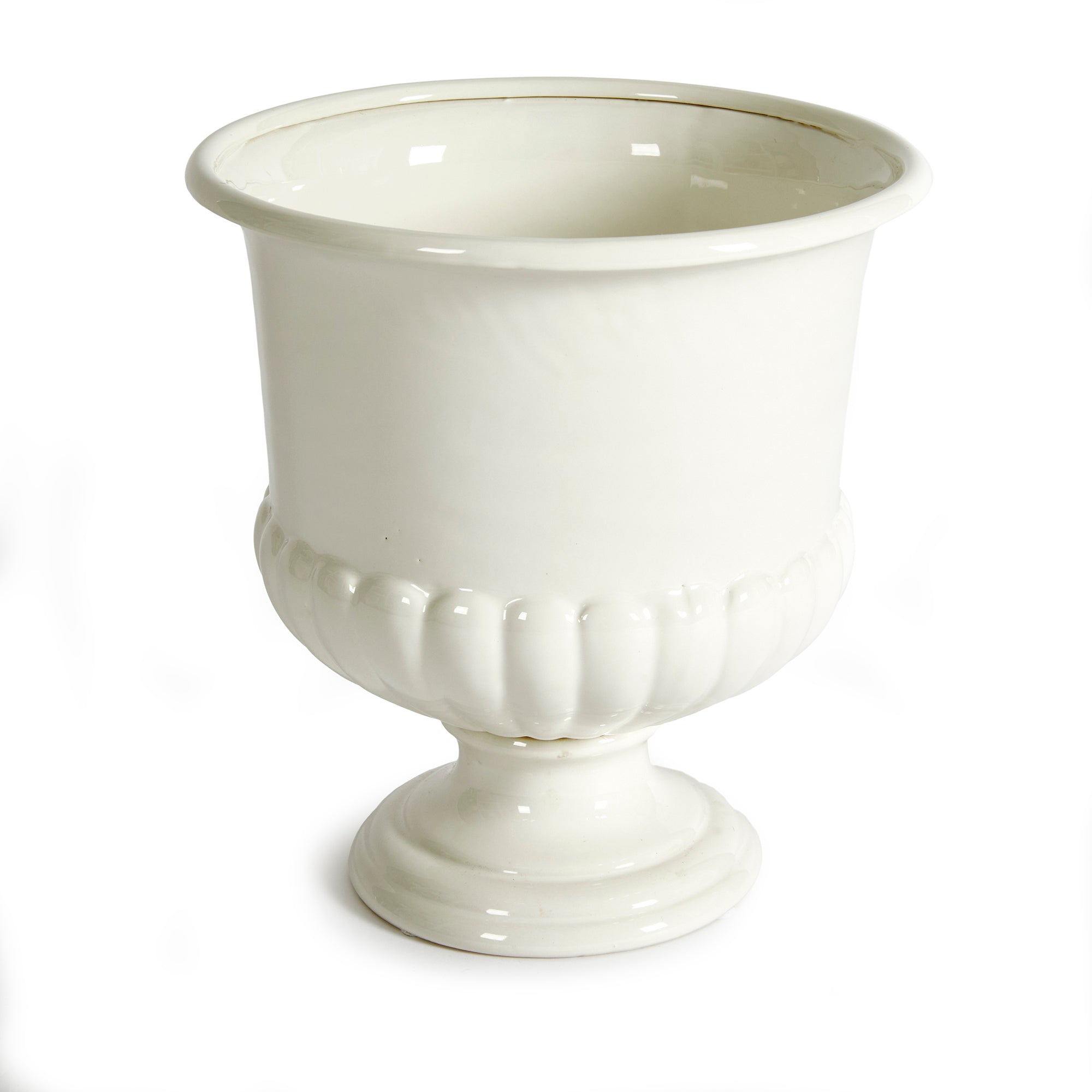 A real statement piece. The Mirabelle Pedestal Bowl is made in classic Italian style. A beautiful addition to any traditional to transitional space. Amethyst Home provides interior design, new construction, custom furniture, and area rugs in the Alpharetta metro area.
