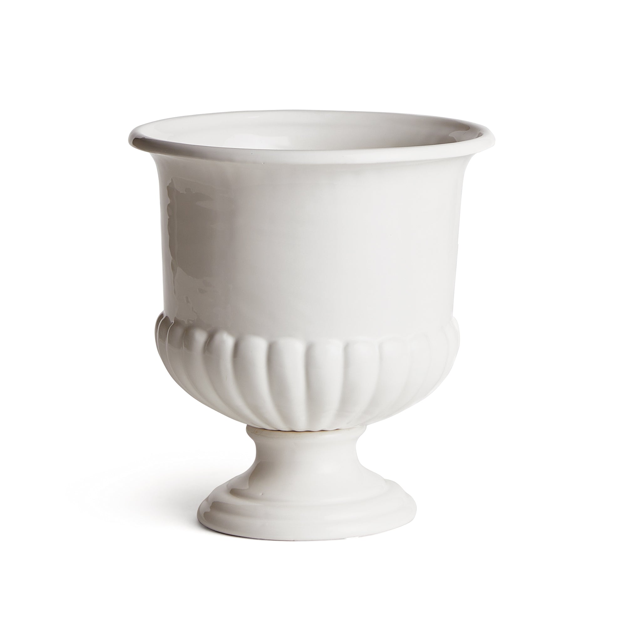 A real statement piece. The Mirabelle Pedestal Bowl is made in classic Italian style. A beautiful addition to any traditional to transitional space. Amethyst Home provides interior design, new construction, custom furniture, and area rugs in the Dallas metro area.