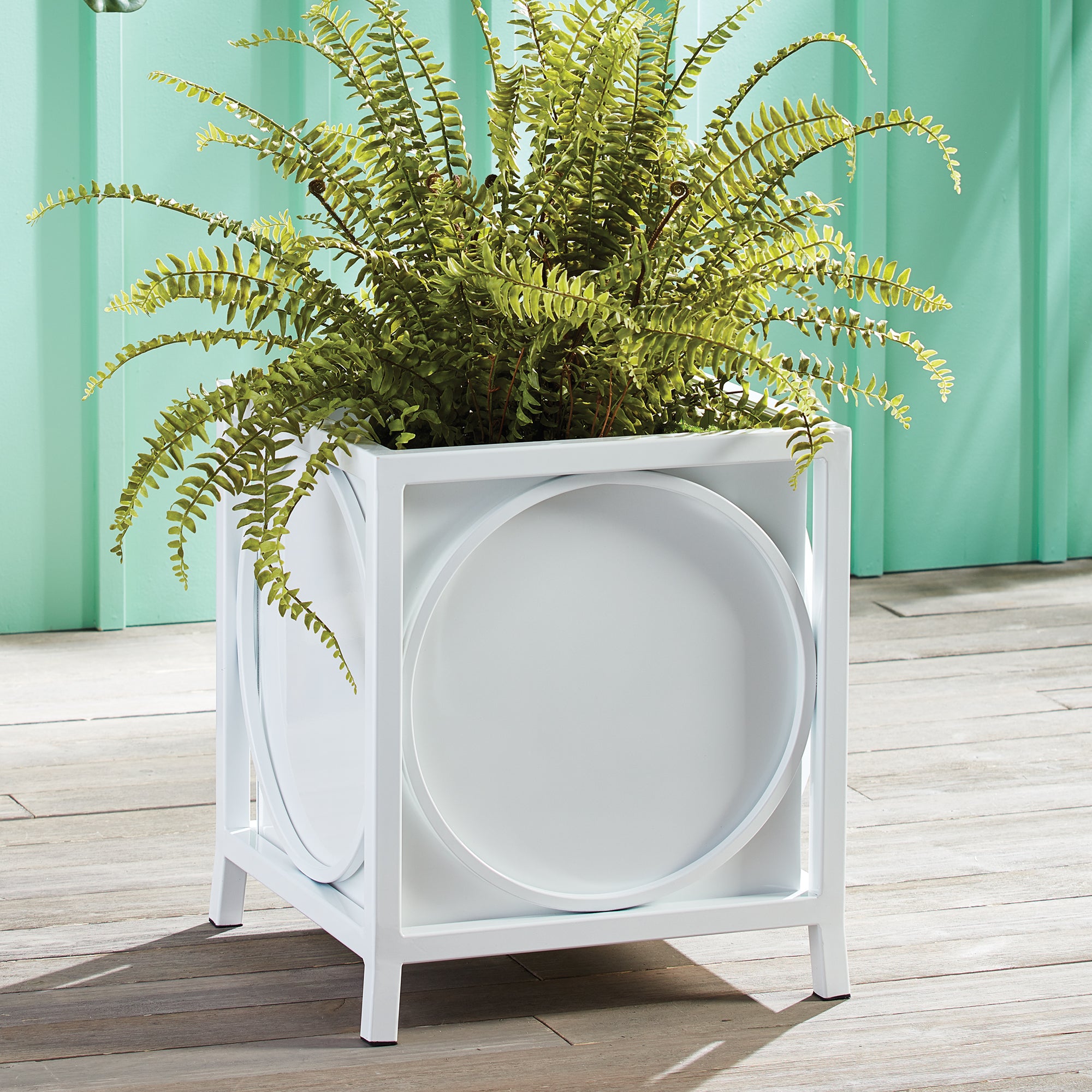 With a traditional profile and sturdy frame, the St. Remy Planter is sure to be an instant classic Powder-coated and safe for the outdoors, It is the perfect pot for driveway, porch or front entry. Amethyst Home provides interior design, new construction, custom furniture, and area rugs in the Scottsdale metro area.