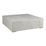 The stunning Nash Coffee Table is made from pure white marble stone.  A modern beauty for any living room or bedroom.  Size: 40"W x 40"D x 12"H Materials: Kailashpri White Marble