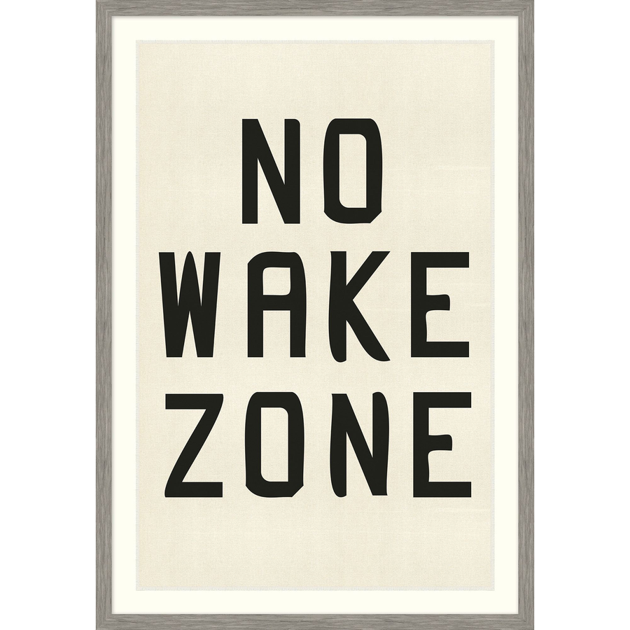 The No Wake Zone art piece is a chic addition to your space. The coastal typography brings a sense of peace and its great for lakes and resorts. Amethyst Home provides interior design services, furniture, rugs, and lighting in the Kansas City metro area.