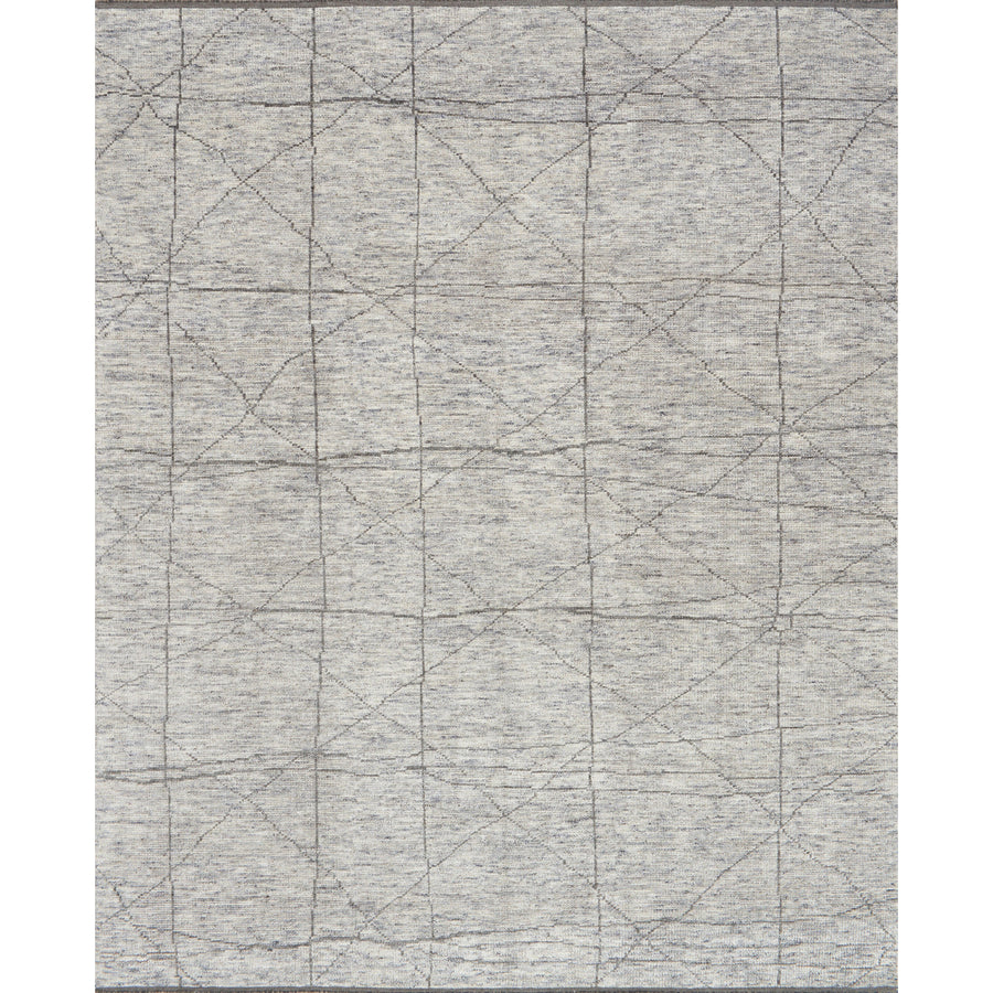 Tribeca Slate/Grey Hand-Knotted Rug