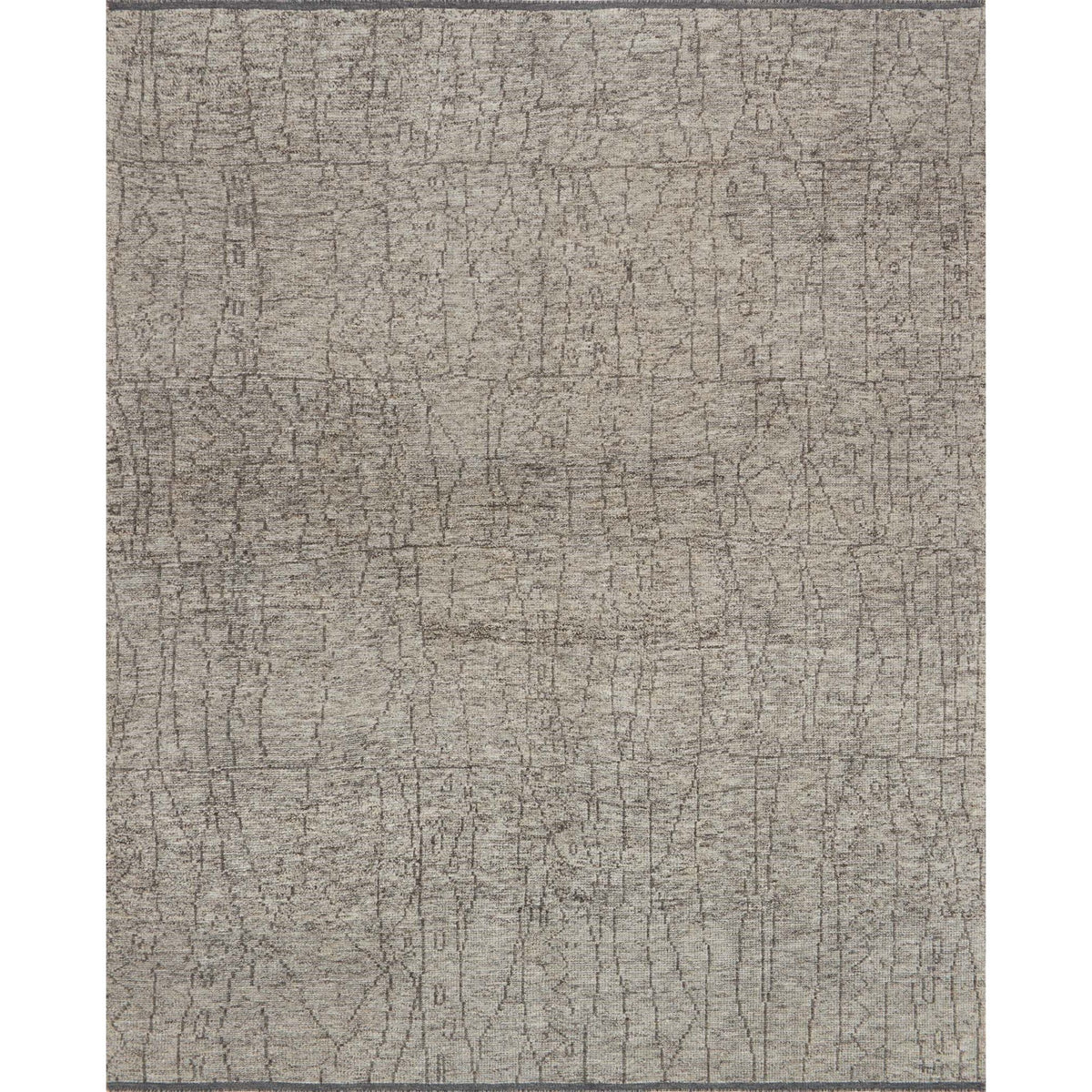 Tribeca Smoke/Grey Hand-Knotted Rug