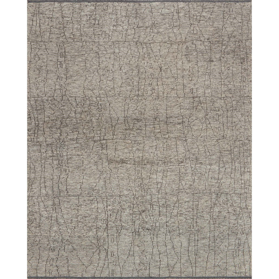 Odyssey Smoke/Grey Rug - Amethyst Home Drawing inspiration from tribal influences, the Odyssey Collection combines relaxed linear pattern with a sophisticated color palette. Each Odyssey rug, which is hand-knotted of wool and viscose from bamboo, is crafted entirely by hand by master artisans in India.