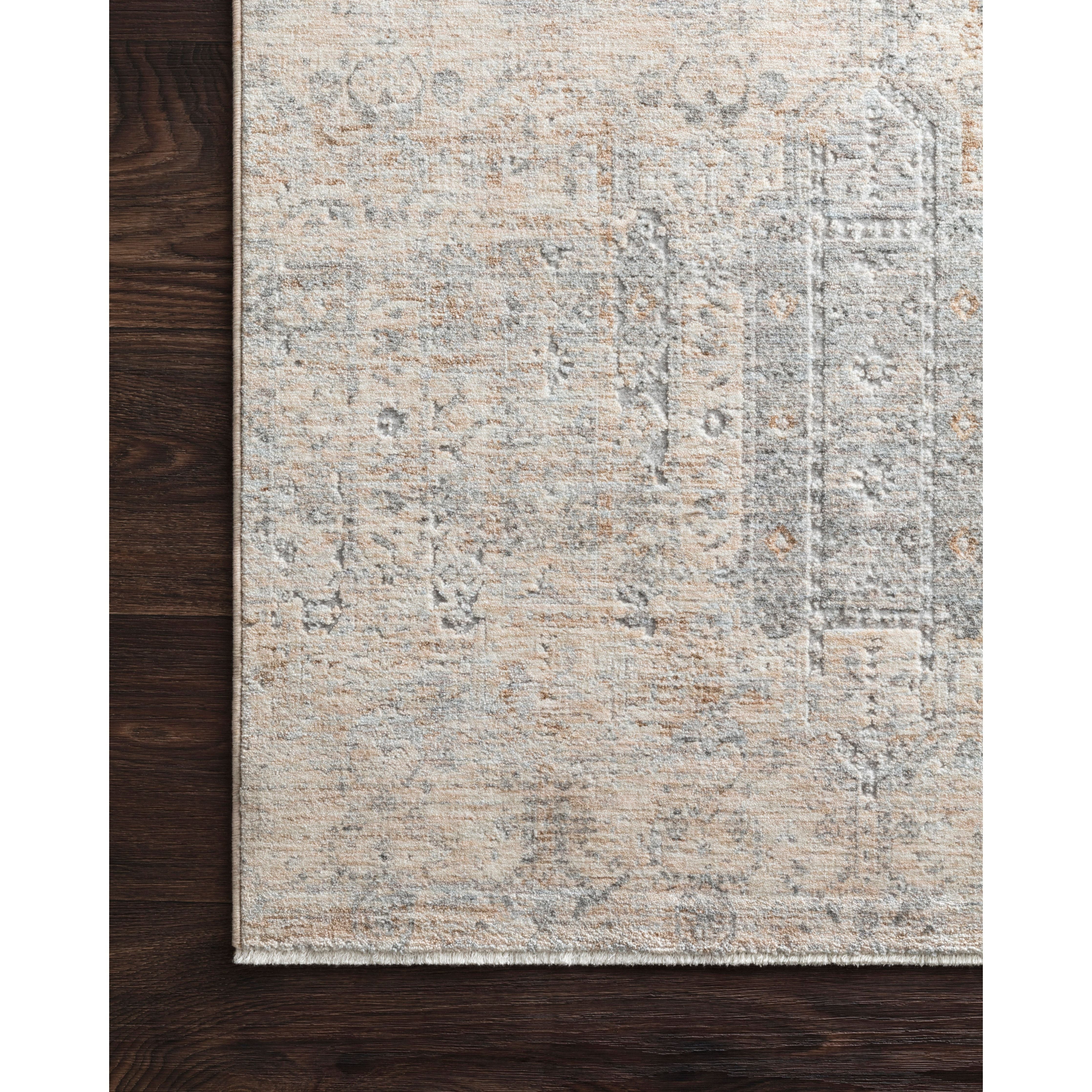 Featuring Pandora Ivory/Mist Rug by Loloi at Amethyst Home. Our updated take on a classic. The Pandora Ivory/Mist Rug is power-loomed of 100% polyester, ensuring long-lasting durability, no shedding, and a soft feel underfoot.
The pile features a high to low texture, accentuating these timeless yet current designs. This rug is great for living rooms, bedr.  Amethyst Home provides interior design, new home construction design consulting, vintage area rugs, and lighting in the Alpharetta metro area.