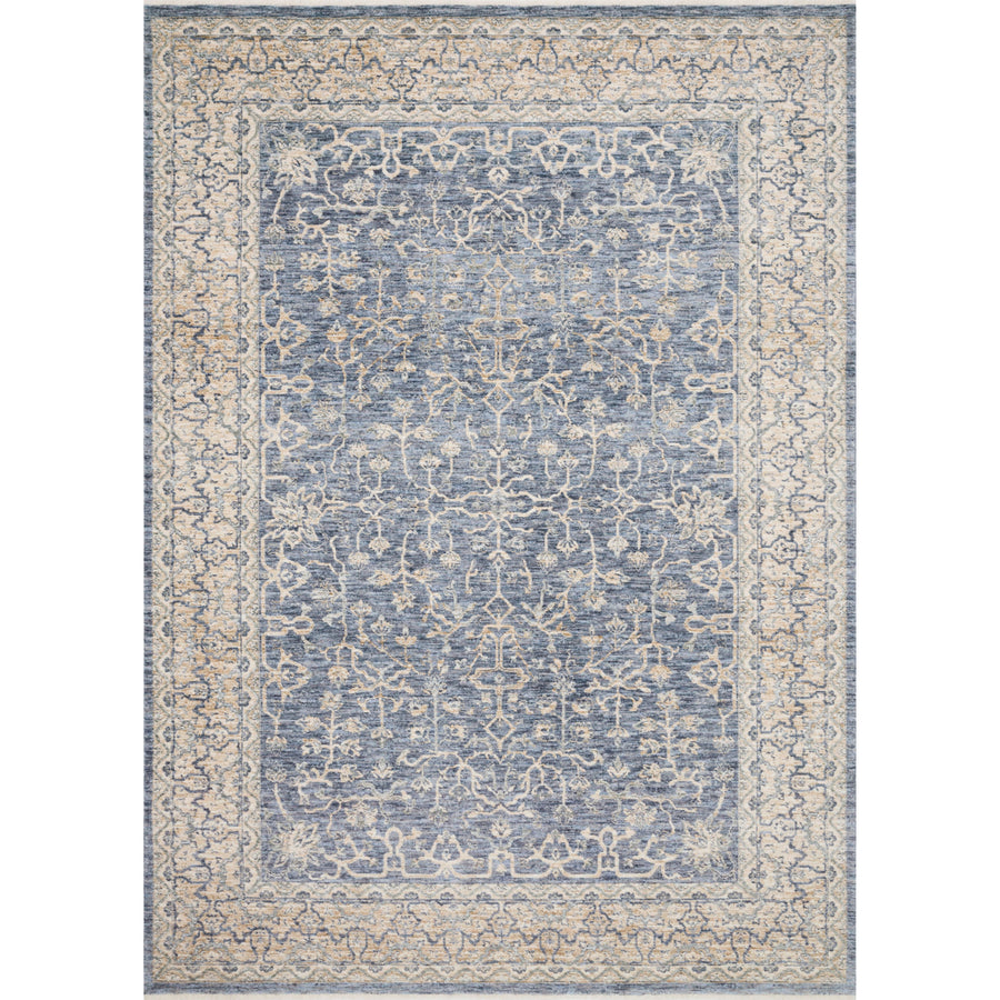 Tapis Pandora bleu foncé/ivoire